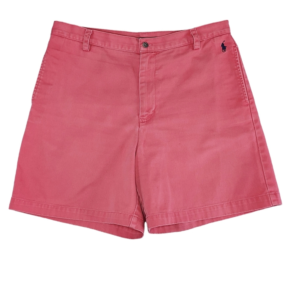 Ralph Lauren Sport Women's Size 10 Coral Salmon Black Pony Logo Shorts